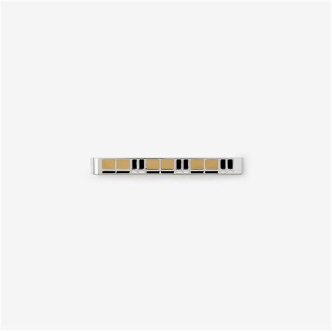 Check Tie Bar in Archive beige 